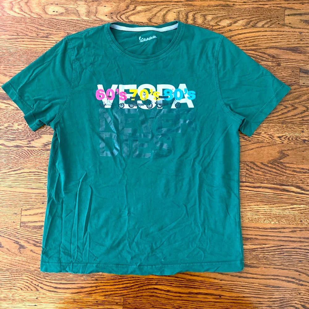 Vespa Green Vintage T-shirt Tee